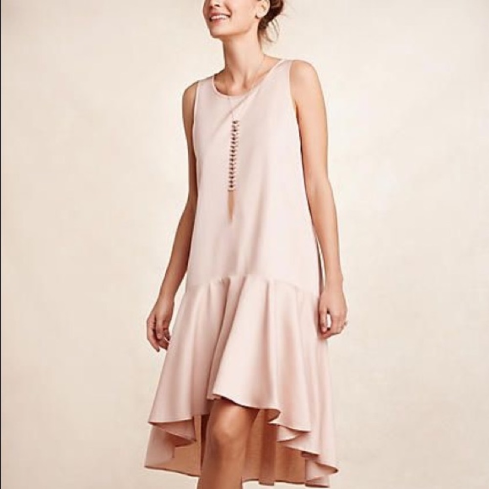 Anthropologie Camilla dropwaist dress *orange